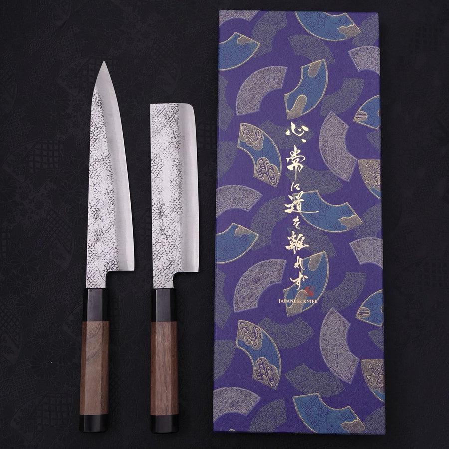 Ame Knife Set Petty Santoku Kiritsuke 3 Pieces
