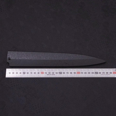 Black-Ishime Saya Sheath for Yanagiba with Pin, 240mm-[Musashi]-[Japanese-Kitchen-Knives]