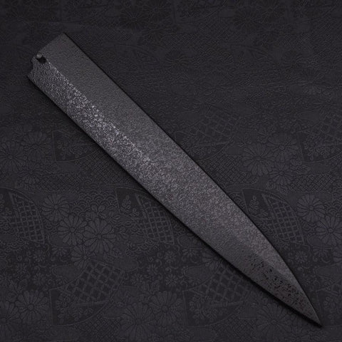 Black-Ishime Saya Sheath for Yanagiba with Pin, 270mm-[Musashi]-[Japanese-Kitchen-Knives]