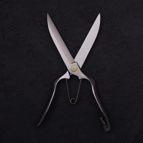 Black Musashi Pruning Shears / Garden Scissors Long Forged Handmade 270mm-[Musashi]-[Japanese-Kitchen-Knives]