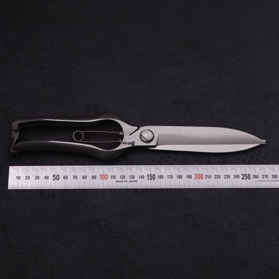 Black Musashi Pruning Shears / Garden Scissors Long Forged Handmade 270mm-[Musashi]-[Japanese-Kitchen-Knives]