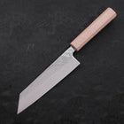 Bunka AUS-10 Nashiji Damascus Mirror White Urushi Handle 170mm-AUS-10-Damascus-Japanese Handle-[Musashi]-[Japanese-Kitchen-Knives]