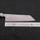 Bunka AUS-10 Nashiji Damascus Ocean Blue-White Mix Handle 170mm-AUS-10-Damascus-Ocean Handle-[Musashi]-[Japanese-Kitchen-Knives]