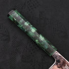 Bunka AUS-10 Nashiji Damascus Ocean Green Handle 170mm-AUS-10-Damascus-Ocean Handle-[Musashi]-[Japanese-Kitchen-Knives]