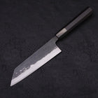 Bunka Blue Super Kurouchi Buffalo Ebony Handle 165mm-Blue Super-Kurouchi-Japanese Handle-[Musashi]-[Japanese-Kitchen-Knives]