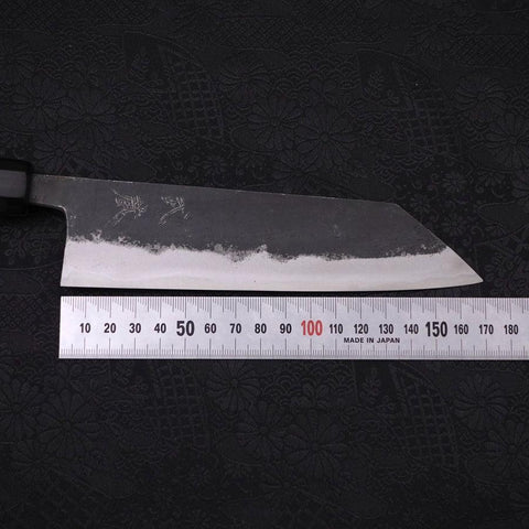 Bunka Blue Super Kurouchi Buffalo Ebony Handle 165mm-Blue Super-Kurouchi-Japanese Handle-[Musashi]-[Japanese-Kitchen-Knives]