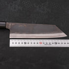 Bunka Blue steel #1 Kurouchi Buffalo Magnolia Handle 190mm-Blue steel #1-Kurouchi-Japanese Handle-[Musashi]-[Japanese-Kitchen-Knives]