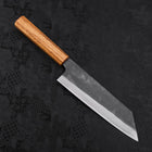 Bunka Blue steel #1 Kurouchi Stainless Clad Oak Handle 190mm-Blue steel #1-Kurouchi-Japanese Handle-[Musashi]-[Japanese-Kitchen-Knives]