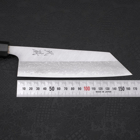 Bunka Blue steel #2 Damascus Buffalo Ebony Handle 165mm-Blue steel #2-Damascus-Japanese Handle-[Musashi]-[Japanese-Kitchen-Knives]