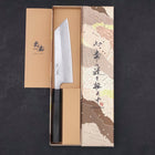 Bunka Blue steel #2 Damascus Buffalo Ebony Handle 165mm-Blue steel #2-Damascus-Japanese Handle-[Musashi]-[Japanese-Kitchen-Knives]