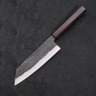 Bunka Blue steel #2 Kurouchi Ebony Handle 165mm-Blue steel #2-Kurouchi-Japanese Handle-[Musashi]-[Japanese-Kitchen-Knives]