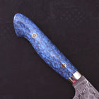 Bunka SG-2 Damascus Turquoise Blue Handle 170mm-SG-2-Damascus-Western Handle-[Musashi]-[Japanese-Kitchen-Knives]