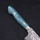 Bunka SG-2 Damascus Turquoise Green Handle 170mm-SG-2-Damascus-Western Handle-[Musashi]-[Japanese-Kitchen-Knives]