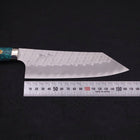 Bunka SG-2 Tsuchime Turquoise Green Handle 170mm-SG-2-Tsuchime-Western Handle-[Musashi]-[Japanese-Kitchen-Knives]