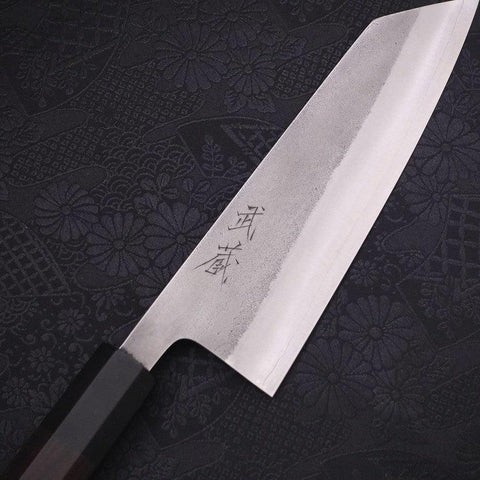 Bunka SKD11 Nashiji Buffalo Ebony Handle 165mm-SKD11-Nashiji-Japanese Handle-[Musashi]-[Japanese-Kitchen-Knives]