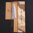 Bunka SKD11 Nashiji Buffalo Ebony Handle 165mm-SKD11-Nashiji-Japanese Handle-[Musashi]-[Japanese-Kitchen-Knives]