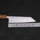 Bunka SLD Wave Nickel Damascus Yaki Urushi Handle 170mm-SLD-Damascus-Japanese Handle-[Musashi]-[Japanese-Kitchen-Knives]