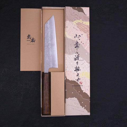 Bunka Silver Steel #3 Nashiji Sumi Urushi Handle 170mm-Silver steel #3-Nashiji-Japanese Handle-[Musashi]-[Japanese-Kitchen-Knives]