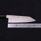 Bunka Silver Steel #3 Nickel Damascus Buffalo Ebony Handle 170mm-Silver steel #3-Damascus-Japanese Handle-[Musashi]-[Japanese-Kitchen-Knives]