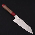 Bunka Silver Steel #3 Nickel Damascus Walnut Red Handle 170mm-Silver steel #3-Damascus-Japanese Handle-[Musashi]-[Japanese-Kitchen-Knives]