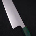 Bunka Silver Steel #3 Polished Ocean Green Handle 170mm-Silver steel #3-Polished-Ocean Handle-[Musashi]-[Japanese-Kitchen-Knives]