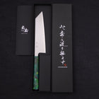 Bunka Silver Steel #3 Polished Ocean Green Handle 170mm-Silver steel #3-Polished-Ocean Handle-[Musashi]-[Japanese-Kitchen-Knives]