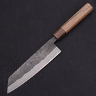 Bunka Stainless Clad Blue steel #2 Kurouchi Walnut Shitan Handle 180mm-Blue steel #2-Kurouchi-Japanese Handle-[Musashi]-[Japanese-Kitchen-Knives]