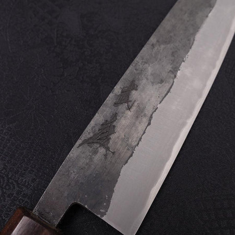 Bunka Stainless Clad Blue steel #2 Kurouchi Walnut Shitan Handle 180mm-Blue steel #2-Kurouchi-Japanese Handle-[Musashi]-[Japanese-Kitchen-Knives]