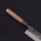 Bunka Stainless Clad Blue steel #2 Kurouchi Walnut Shitan Handle 180mm-Blue steel #2-Kurouchi-Japanese Handle-[Musashi]-[Japanese-Kitchen-Knives]