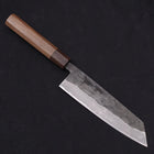 Bunka Stainless Clad Blue steel #2 Kurouchi Walnut Shitan Handle 180mm-Blue steel #2-Kurouchi-Japanese Handle-[Musashi]-[Japanese-Kitchen-Knives]