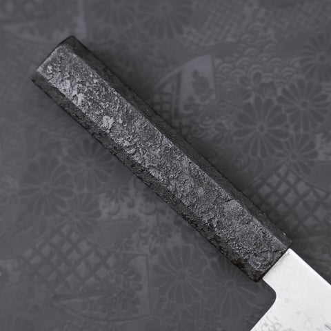 Bunka VG-10 Damascus Black Ishime Handle 180mm-VG-10-Damascus-Japanese Handle-[Musashi]-[Japanese-Kitchen-Knives]