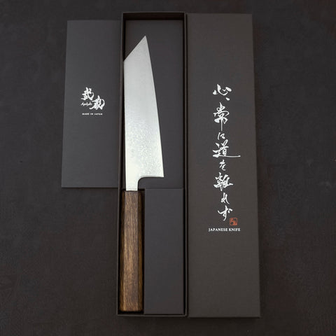 Bunka VG-10 Damascus Sumi Urushi Handle 170mm-VG-10-Damascus-Japanese Handle-[Musashi]-[Japanese-Kitchen-Knives]