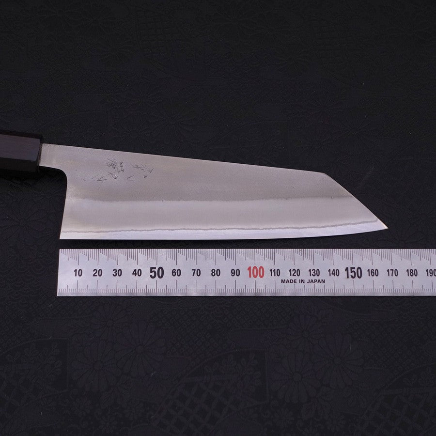 Bunka White Steel #2 Nashiji Ebony Handle 165mm-White steel #2-Nashiji-Japanese Handle-[Musashi]-[Japanese-Kitchen-Knives]