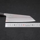 Bunka White Steel #2 Nashiji Ebony Handle 165mm-White steel #2-Nashiji-Japanese Handle-[Musashi]-[Japanese-Kitchen-Knives]