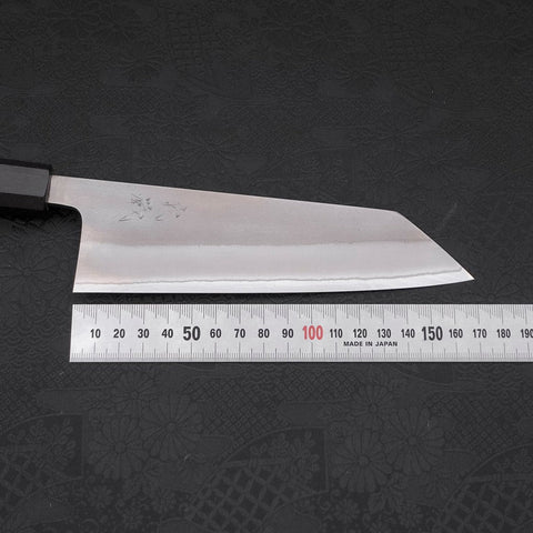 Bunka White Steel #2 Nashiji Ebony Handle 165mm-White steel #2-Nashiji-Japanese Handle-[Musashi]-[Japanese-Kitchen-Knives]