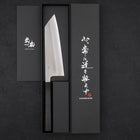 Bunka White Steel #2 Nashiji Ebony Handle 165mm-White steel #2-Nashiji-Japanese Handle-[Musashi]-[Japanese-Kitchen-Knives]