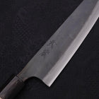 Bunka White steel #2 Kurouchi Buffalo Magnolia Handle 170mm-White steel #2-Kurouchi-Japanese Handle-[Musashi]-[Japanese-Kitchen-Knives]