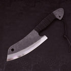 Butcher Blue steel #2 Black String Handle with Sheath 180mm-Blue steel #2-Japanese Handle-[Musashi]-[Japanese-Kitchen-Knives]