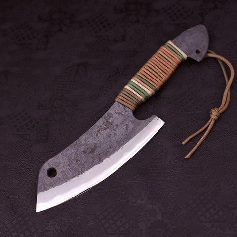 Butcher Blue steel #2 String Handle with Sheath 180mm-Blue steel #2-Japanese Handle-[Musashi]-[Japanese-Kitchen-Knives]