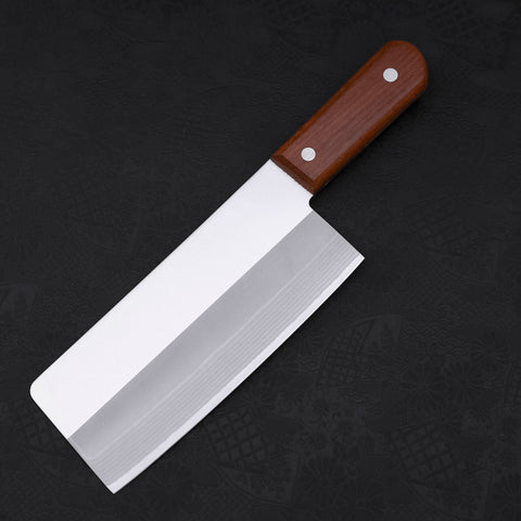 Chinese Cleaver VG-10 Damascus Cherry Handle 180mm-VG-10-Japanese Handle-Damascus-[Musashi]-[Japanese-Kitchen-Knives]