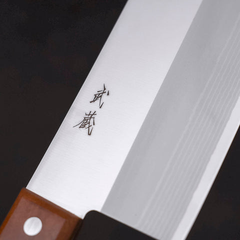 Chinese Cleaver VG-10 Damascus Cherry Handle 180mm-VG-10-Japanese Handle-Damascus-[Musashi]-[Japanese-Kitchen-Knives]