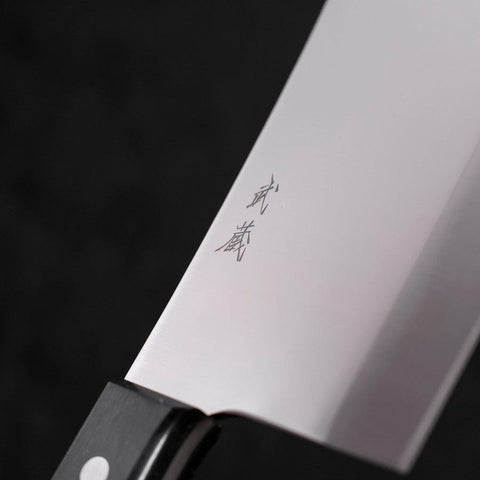 Chopper Molybdenum Polished Black Handle 150mm-Molybdenum-Polished-Western Handle-[Musashi]-[Japanese-Kitchen-Knives]