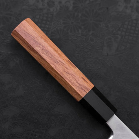 Deba AUS-10 Polished Buffalo Teak Handle 150mm-AUS-10-Polished-Japanese Handle-[Musashi]-[Japanese-Kitchen-Knives]