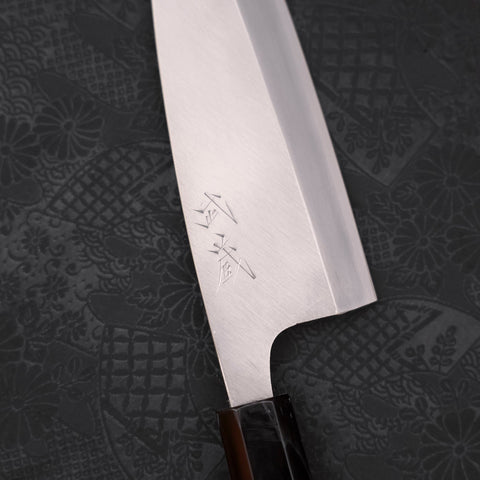 Deba AUS-10 Polished Buffalo Wenge Handle 180mm-AUS-10-Polished-Japanese Handle-[Musashi]-[Japanese-Kitchen-Knives]