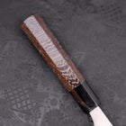 Deba AUS-10 Polished Buffalo Wenge Handle 180mm-AUS-10-Polished-Japanese Handle-[Musashi]-[Japanese-Kitchen-Knives]