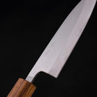 Deba AUS-8 Polished Oak Handle 120mm-AUS-8-Polished-Japanese Handle-[Musashi]-[Japanese-Kitchen-Knives]