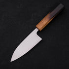 Deba AUS-8 Polished Yaki-Urushi Handle 120mm-AUS-8-Polished-Japanese Handle-[Musashi]-[Japanese-Kitchen-Knives]