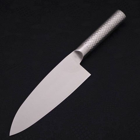 Deba All-Stainless Pure-Molybdenum 180mm-Molybdenum-Polished-Western Handle-[Musashi]-[Japanese-Kitchen-Knives]