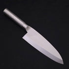 Deba All-Stainless Pure-Molybdenum 180mm-Molybdenum-Polished-Western Handle-[Musashi]-[Japanese-Kitchen-Knives]