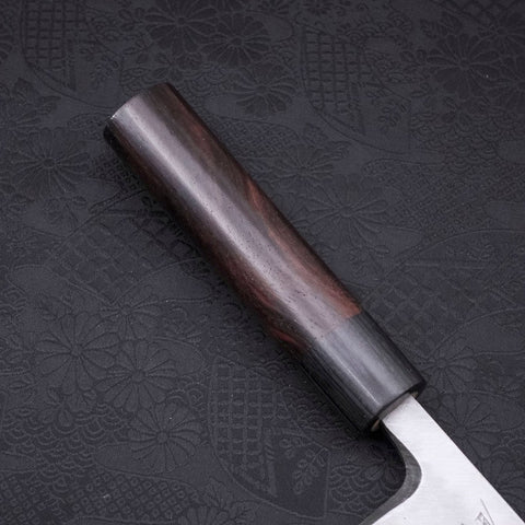 Deba Blue steel #2 Damascus Shitan Handle 165mm-Blue steel #2-Damascus-Japanese Handle-[Musashi]-[Japanese-Kitchen-Knives]